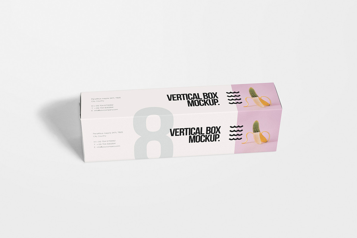 Vertical Box Mockups, a Packaging Mockup by GfxFoundry