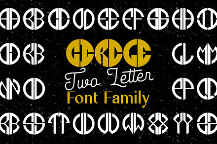 Cilcle TwoLetter - Logo Font