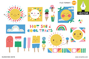 Sunshine Days: Vector Art (EPS)