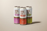 Soda Can Mockup Set, a Cups & Container Mockup by mockupatelier (Thumbnail 8 of 12)