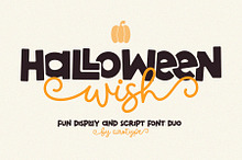 Halloween Wish Cute Fun Font Duo