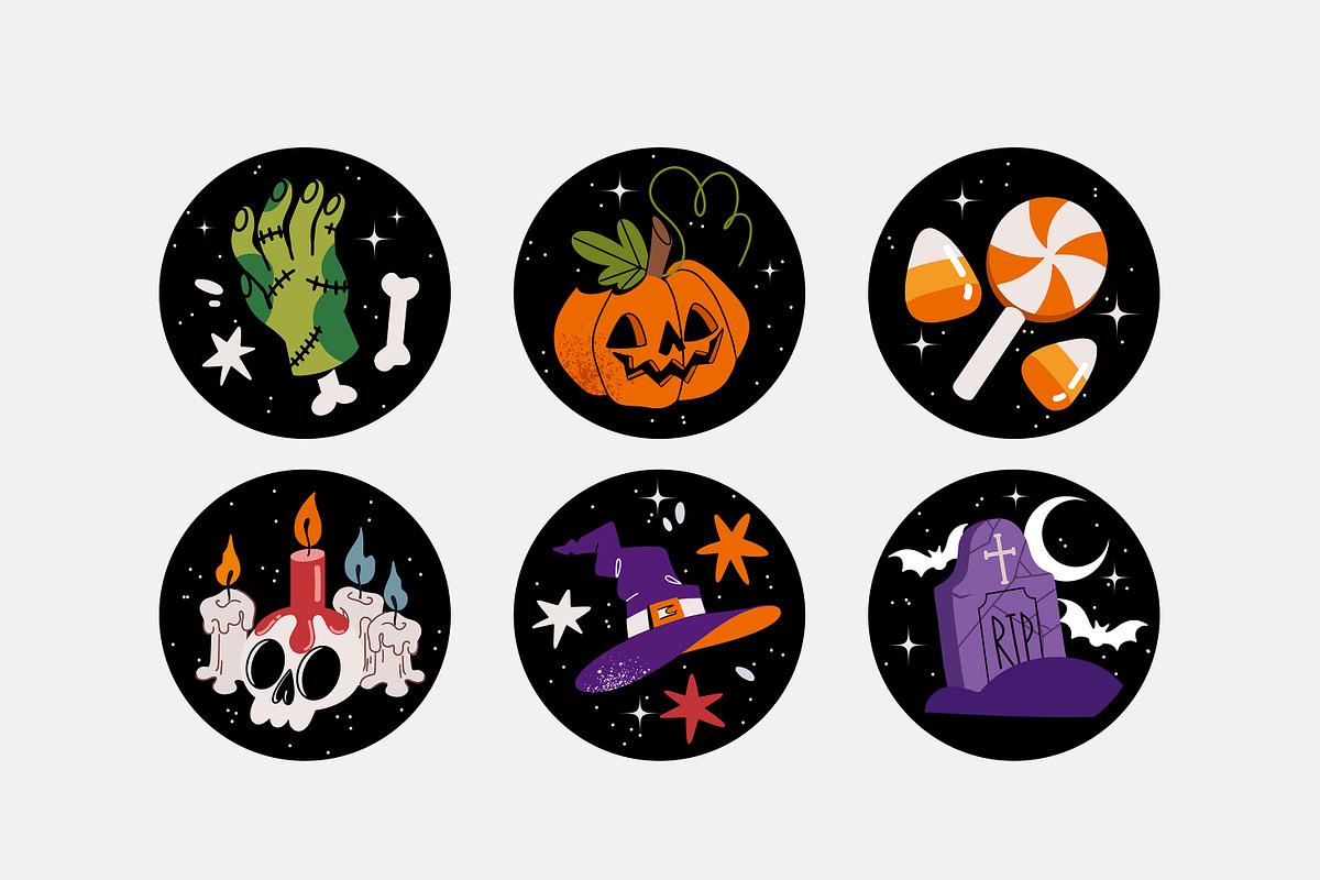 Halloween clipart collection, a Seasonal Illustration by UnaAnya (Photo 6 of 6)