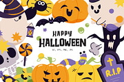 Halloween spooky collection, a Seasonal Illustration by Vectorwins Premium Shop (Thumbnail 1 of 4)