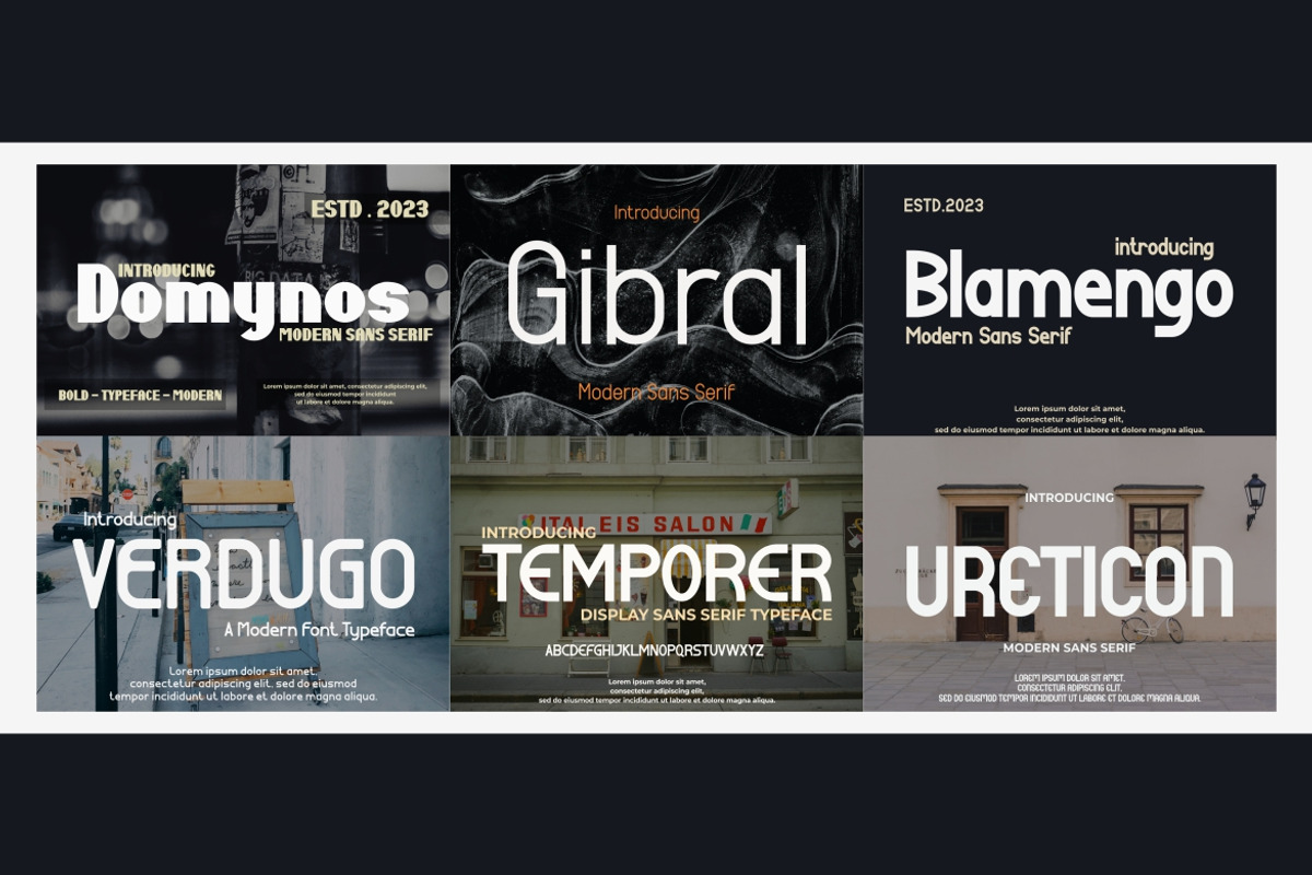 Modern Sans Serif Font Bundle, a Sans Serif Font by MaikoHatta