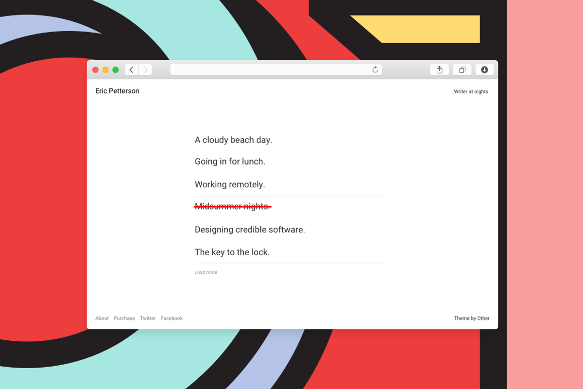 Other Writer, a Websites & App Template by Other Themes (Photo 2 of 4)