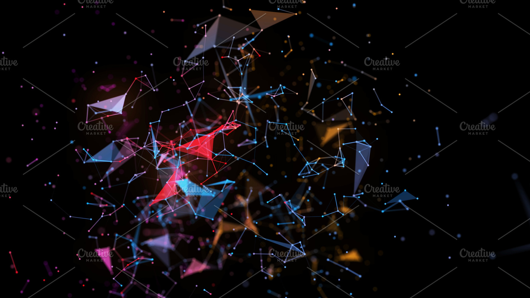 Abstract background with plexus stock photo containing technology and 3d, an Abstract Photo by Love Silhouette
