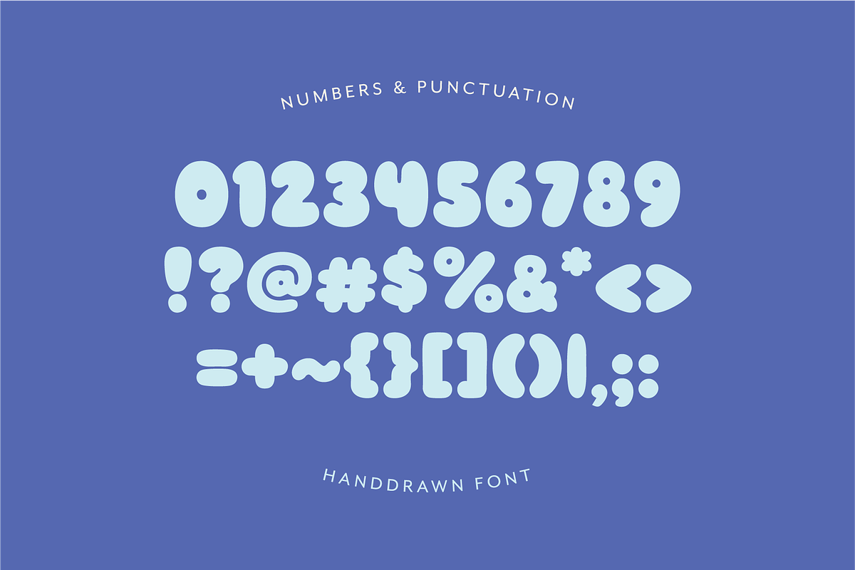 Bertrude - A Bold Bubble Font, a Handwritten Font by The Bumble Box (Photo 4 of 4)