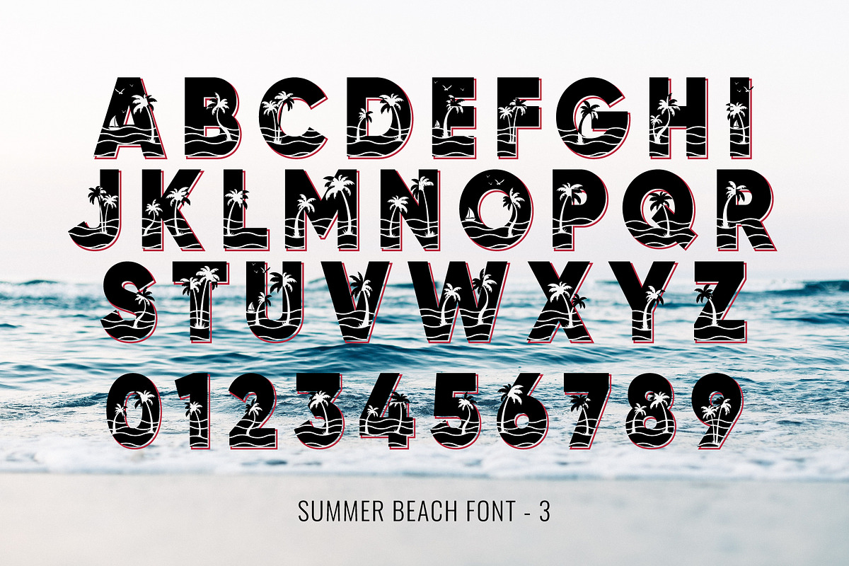 Summer Beach Font, a Symbol Font by Font Craft Studio (Photo 9 of 9)