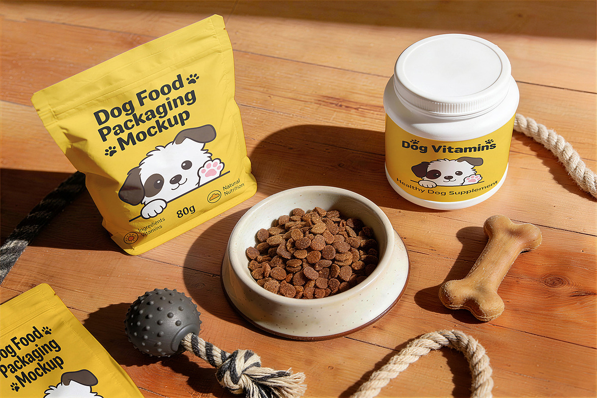Dog Food Mockup, a Product Mockup by Pitchlook.Studio (Photo 4 of 4)