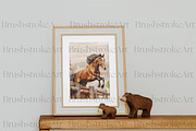 Watercolor Horse Clipart, Pony PNG, an Animal Illustration by BrushstrokeArtGB (Thumbnail 9 of 9)