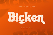 Bicken - Chunky Serif Font