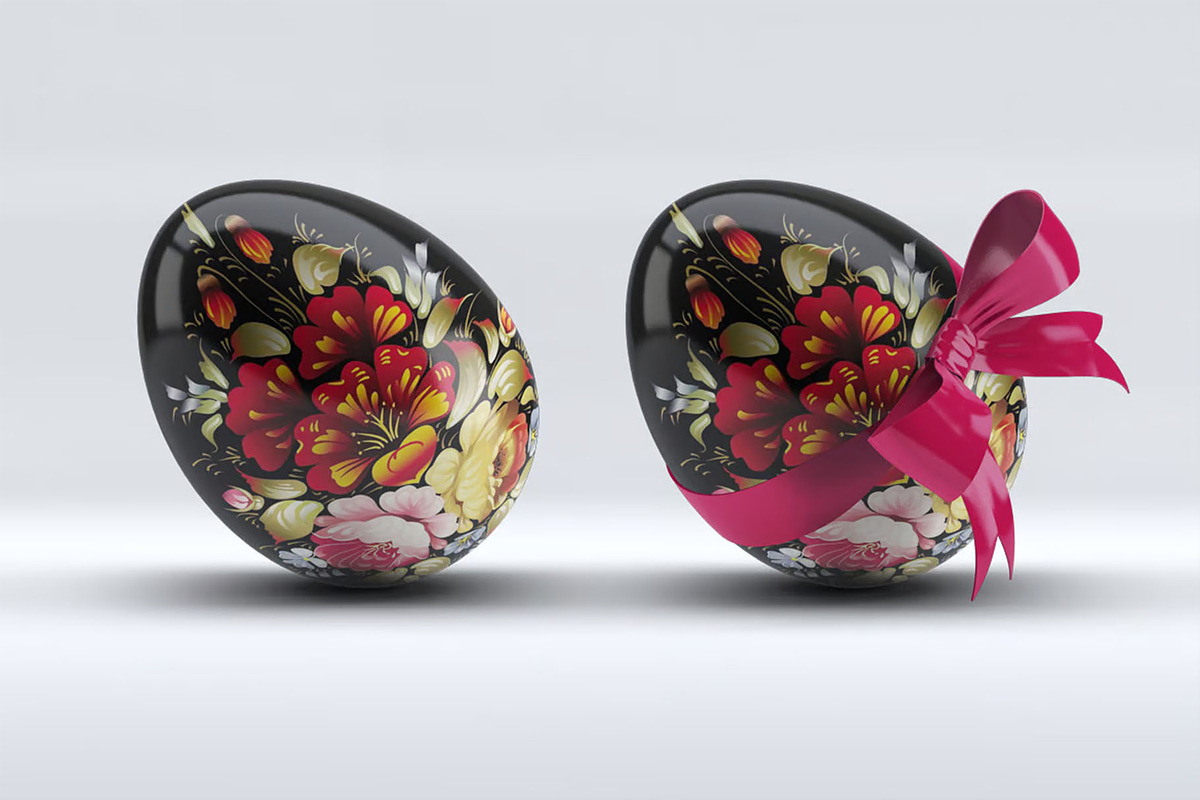 Easter Eggs Mockup, an Advertising Mockup by Hubzway (Photo 3 of 6)
