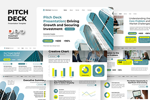 Pitch Deck - PowerPoint Template, a Presentation Template by QR Design Studio