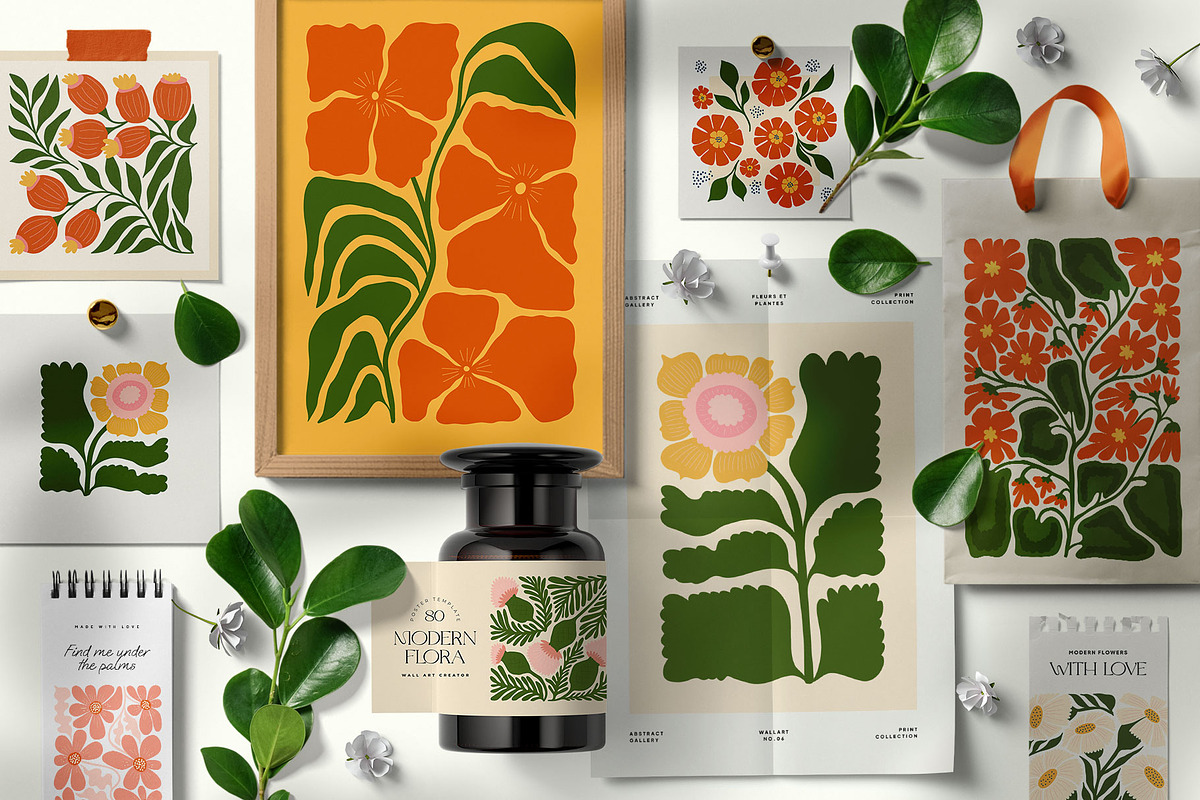 Modern Flora. 3 | Wall Art Creator, an Object Graphic by Leleka.Store (Photo 2 of 19)