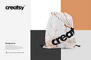 Drawstring Bag Mockup Set, a Product Mockup by Creatsy (Thumbnail 6 of 8)