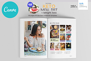 Keto Recipes Cookbook CanvaTemplate, a Magazine Template by DeLaGranSiete (Thumbnail 3 of 9)
