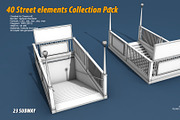 40 Street elements Collection Pack, an Architecture 3D Model by multimedia4ds (Thumbnail 47 of 70)