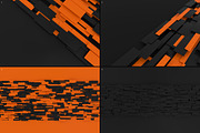 3D Geometric-Orange And Black, a Background Graphic by BIBIART (Thumbnail 7 of 10)