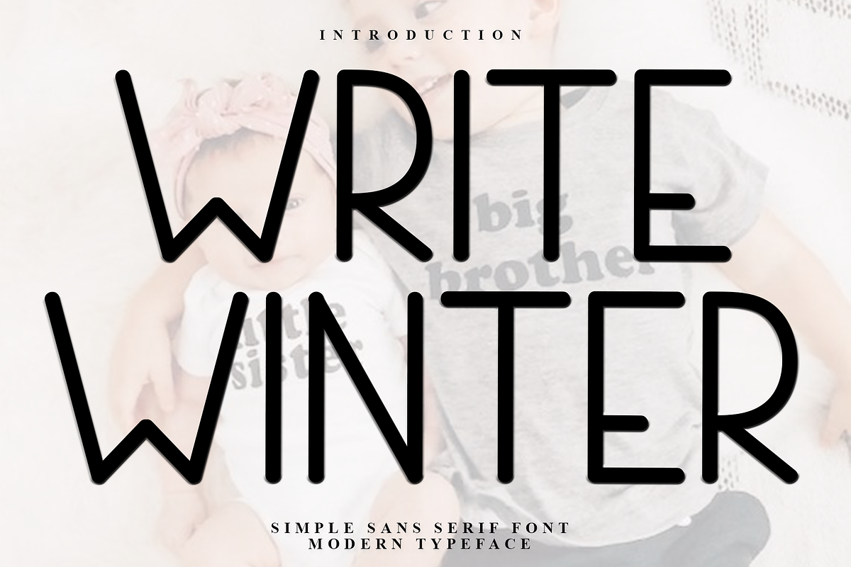 Write Winter, a Sans Serif Font by InermediaSTUDIO (Photo 1 of 8)