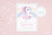 Unicorn PNG clipart. Unicorn Face., an Animal Illustration by RivusArt (Thumbnail 8 of 9)