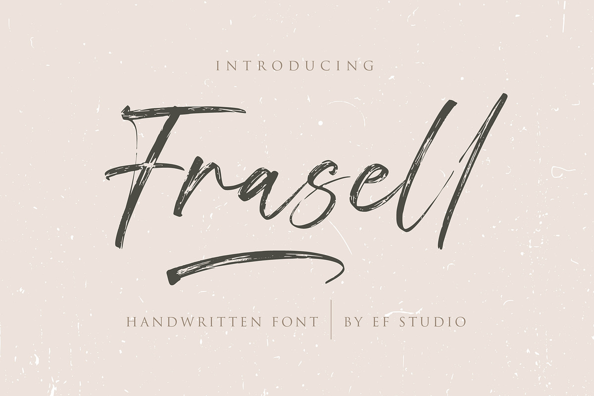 Frasell - Handwritten Font, a Script Font by Ef Studio (Photo 1 of 11)