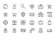 Shopping Icons, an Outline Icon by Middltone (Thumbnail 3 of 4)