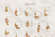 Woodland Watercolor Autumn Set, an Animal Illustration by Jenteva Art (Thumbnail 9 of 15)