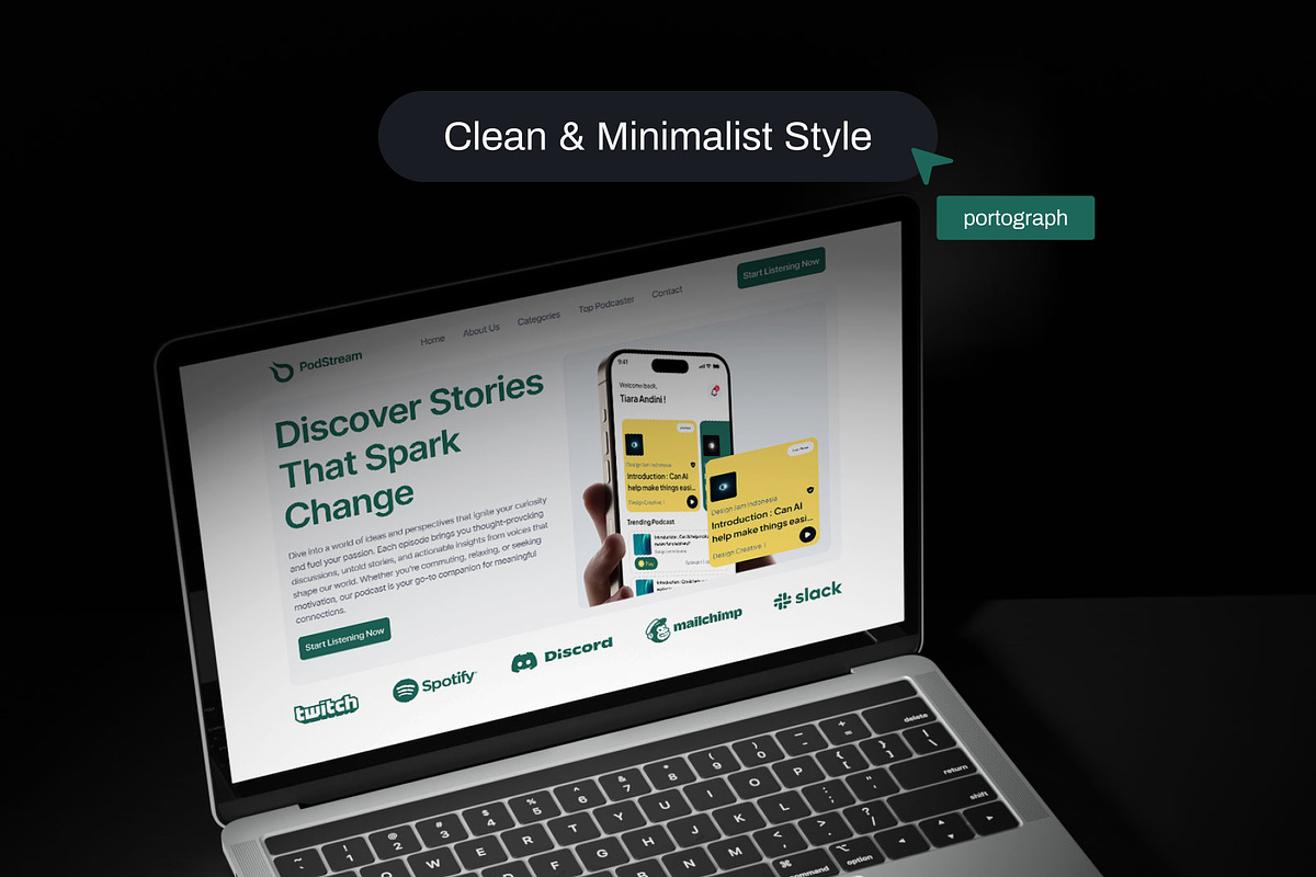 PodStream - Podcast Landing Page preview 4