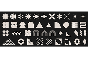Minimalist geometric shapes in, an Object Illustration by art PVP - market
