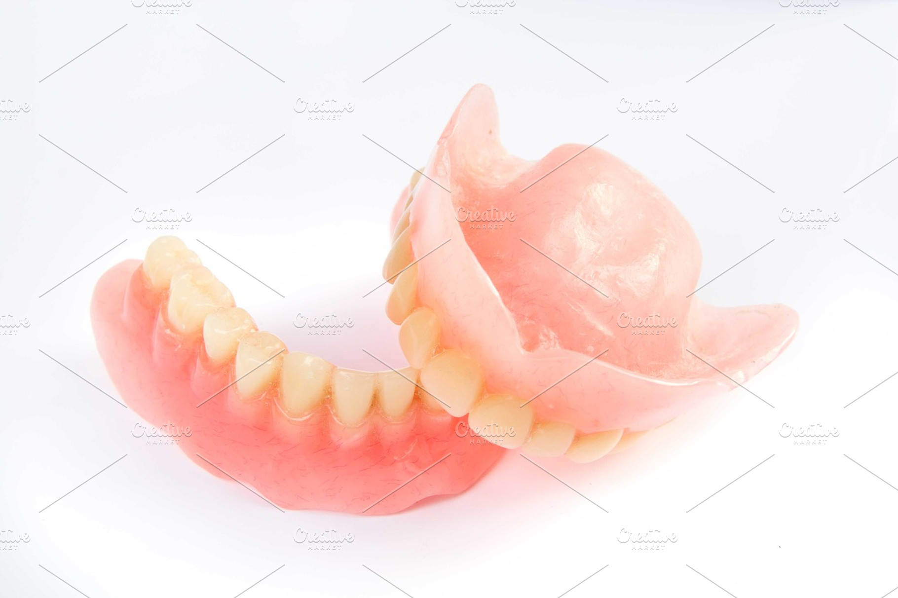 Dental smile jaws teeth on white background tooth prosthesis containing, a Health & Medical Photo by Life For Photo