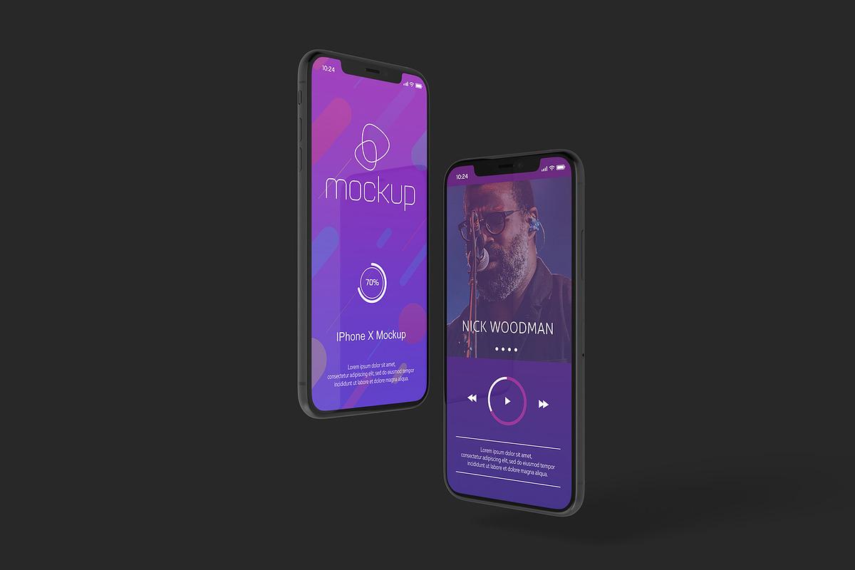 iPhone X Mockup Set, an iPhone Mockup by Seven Lights (Photo 10 of 10)