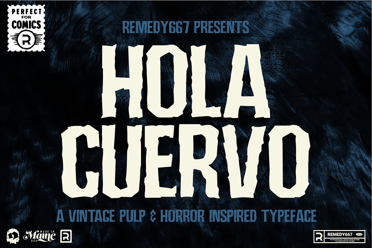 Hola Cuervo, a Sans Serif Font by Remedy667 (Photo 1 of 11)