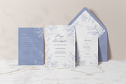 Modern French Toile DIY Wedding Set, a Stationery Template by Belle Measure (Thumbnail 2 of 10)