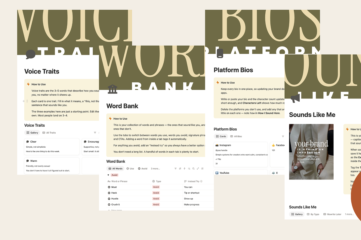 FOLIO | Brand Vault Notion Template, a Marketing Template by Small Studio (Photo 4 of 6)