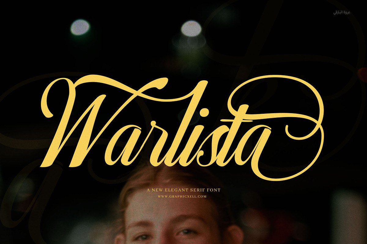 Warlista Wedding Script Font, a Script Font by Graphicxell (Photo 1 of 8)