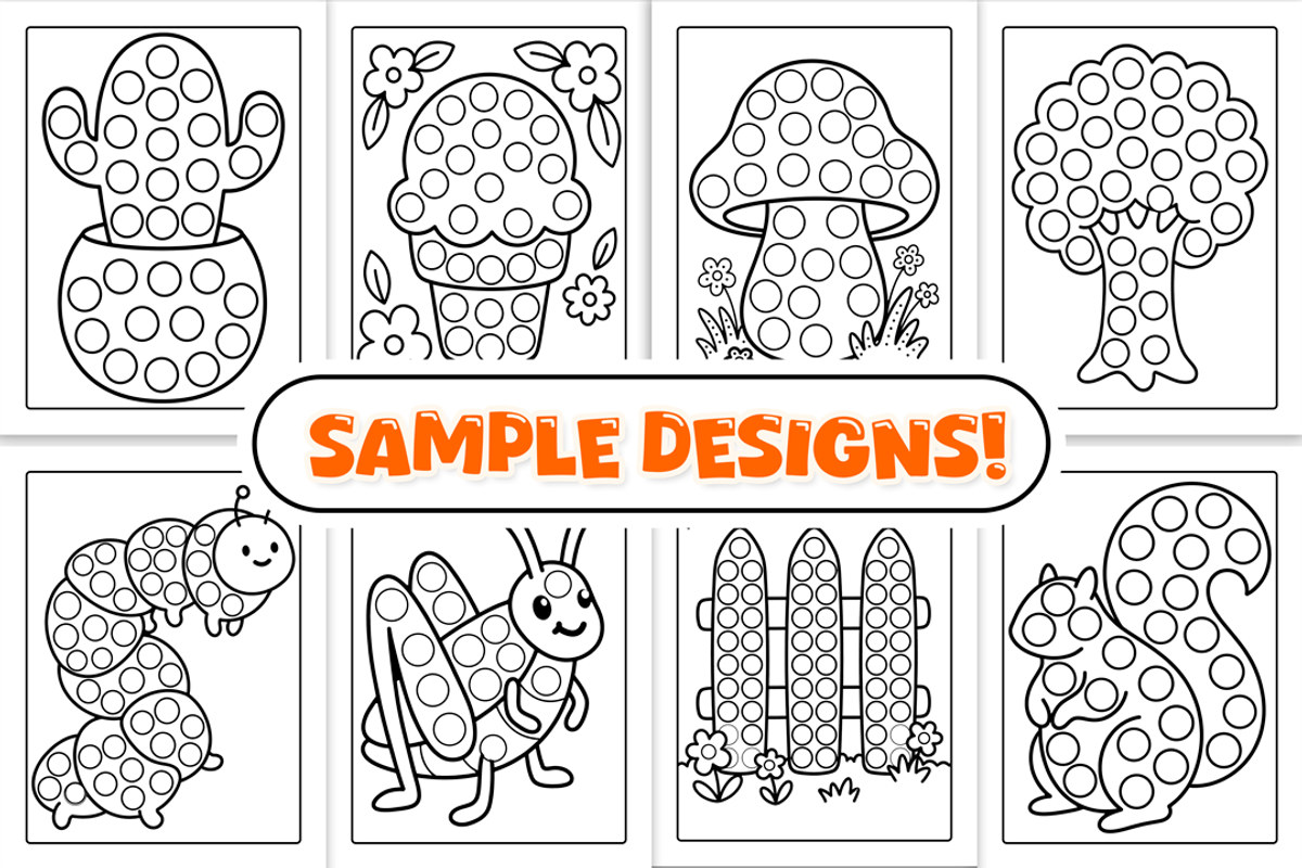 Spring Dot Markers Activity Book, a Seasonal Illustration by Craftsbeefy (Photo 3 of 4)