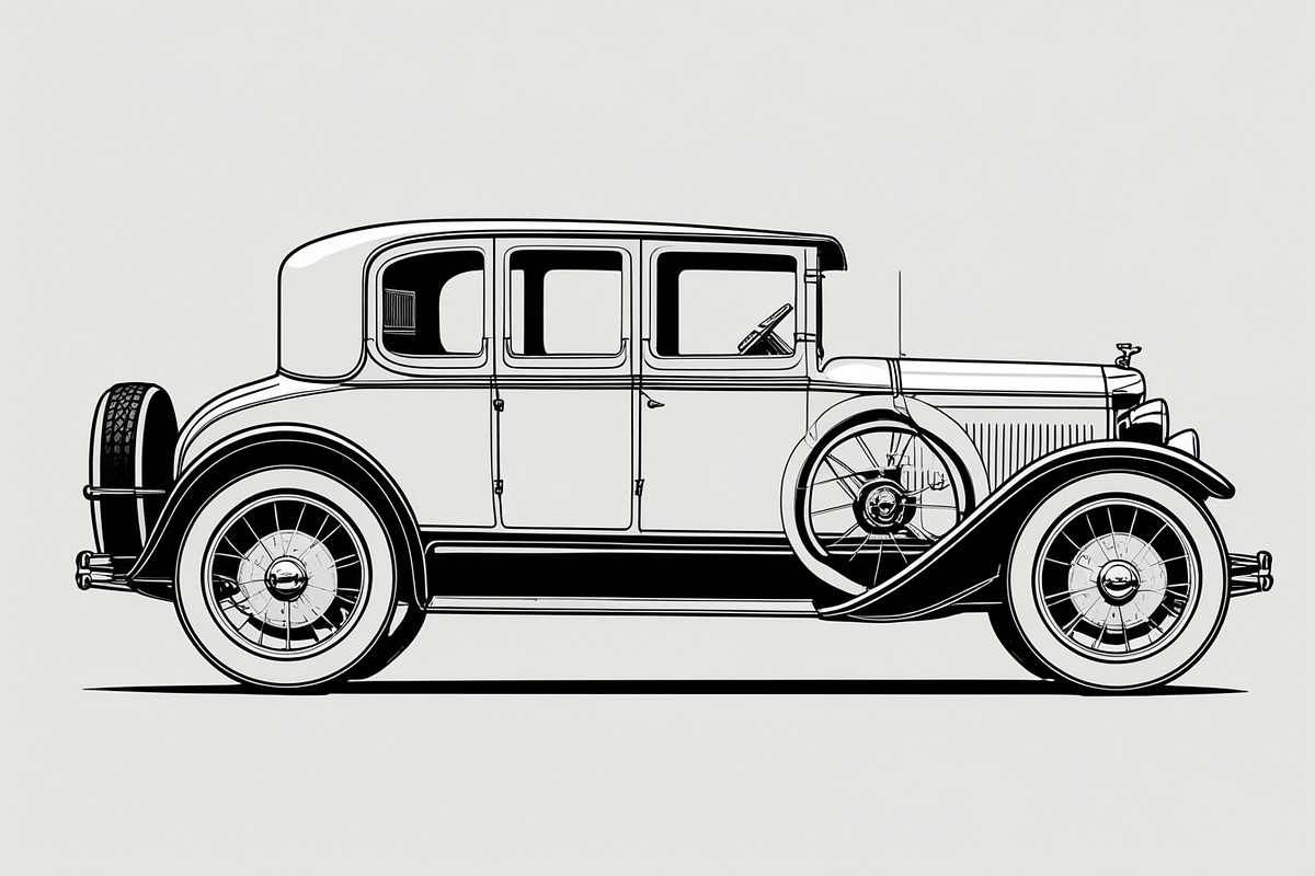 Classic Vintage Car Bundle Set, an Illustration by BIPLOB EXPERT (Photo 4 of 9)