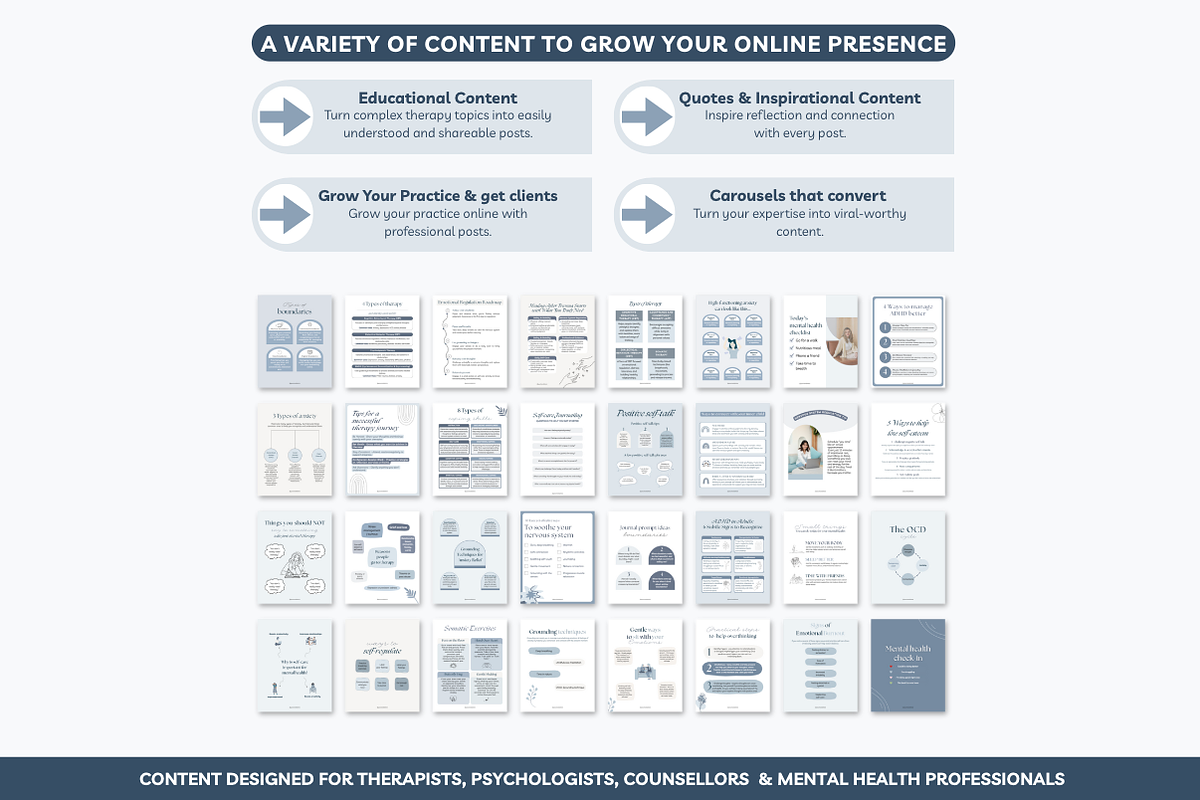 Therapist Instagram templates Canva preview 5