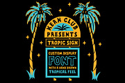Tropic Sign Font, a Font by Kern Club (Thumbnail 3 of 4)