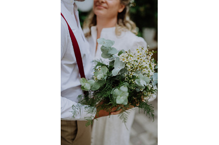 Close-up of wedding bouquet holding, a Person Photo by HalfPoint