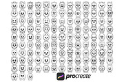 Cartoon Monsters Set 1 Procreate, a Brush Add-On by Disasterology Ink (Thumbnail 4 of 10)