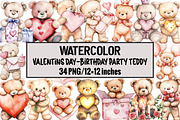 Valentins Day-birthday Party Teddy, an Illustration by Design Market (Thumbnail 1 of 3)