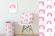 Watercolor rainbow clipart patterns, a Pattern Graphic by Jermolina Mockups (Thumbnail 7 of 8)
