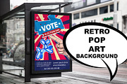 24 retro Comics pop art background, a Decorative Illustration by Kapitosh (Thumbnail 2 of 6)