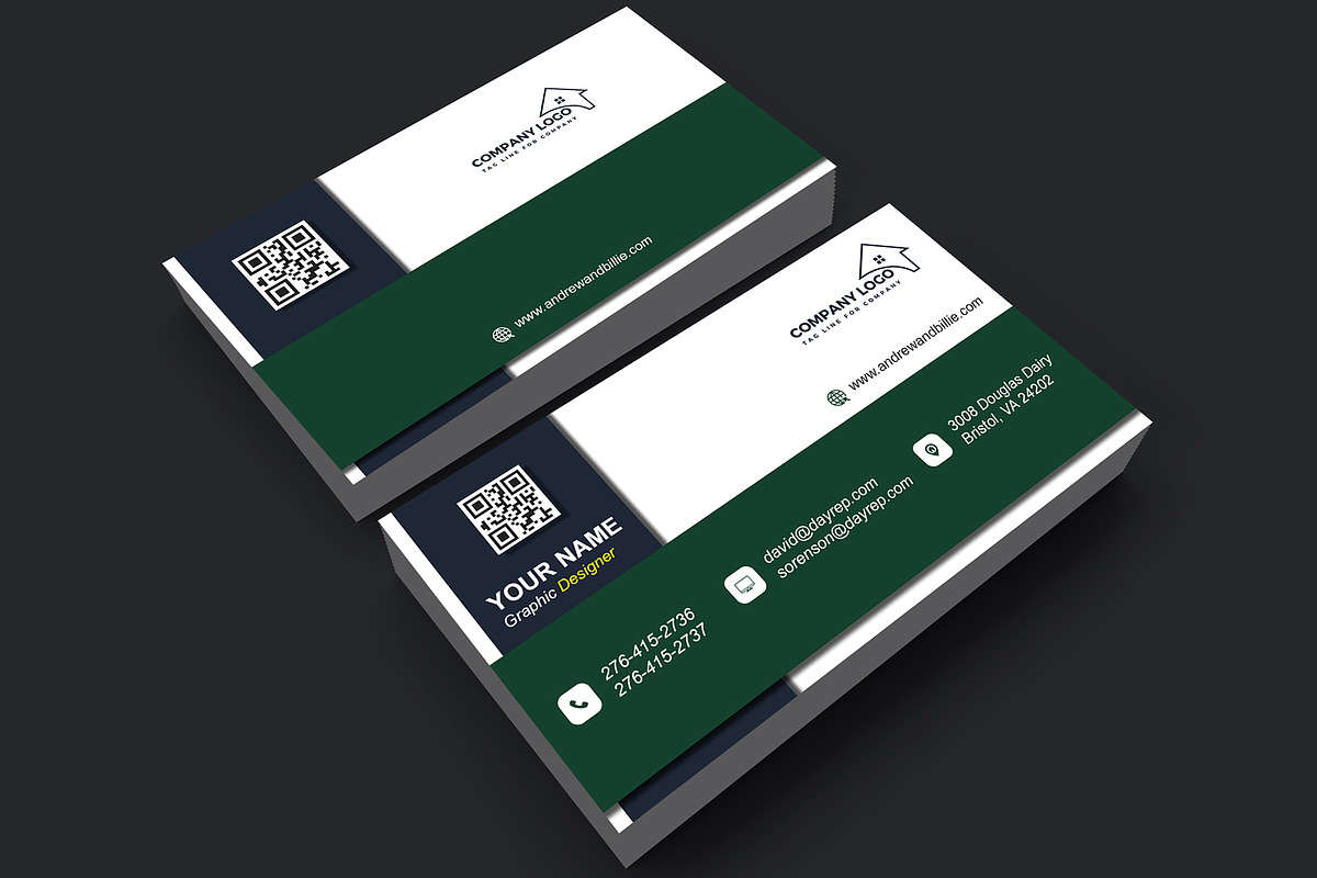 Estate Broker Card PSD preview 6