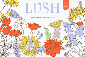 Lush Vol. 1 Collection, a Seasonal Illustration by GVGraphics