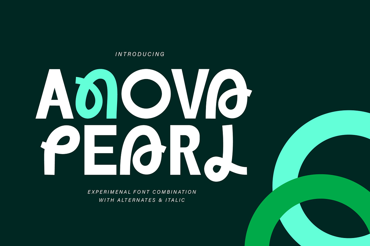 Anova Pearl - Experimental Font, a Sans Serif Font by NuType (Photo 1 of 11)