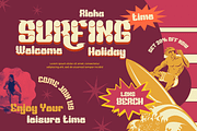 Mabed | Groovy Retro Font, a Font by twinstd (Thumbnail 3 of 12)