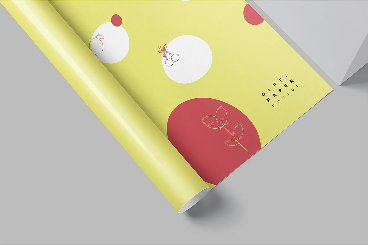 Gift Wrapping Paper Mockup Set, a Packaging Mockup by megostudi0 (Photo 7 of 7)