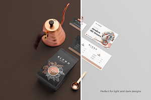 Blend Coffeehouse Branding Mockup